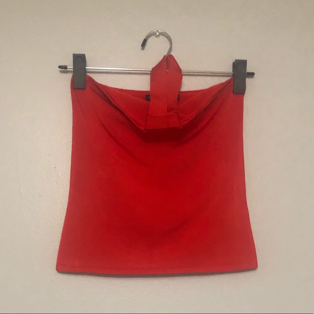 BANANA REPUBLIC red halter top